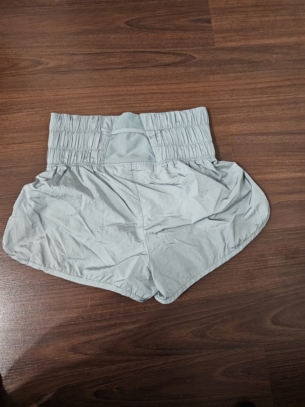 FP Movement by Free People Pale Gray High-Waist Athletic Shorts